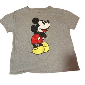 Disney Mickey Mouse Classic Women's Grey T-Shirt Size XL Tee Gray